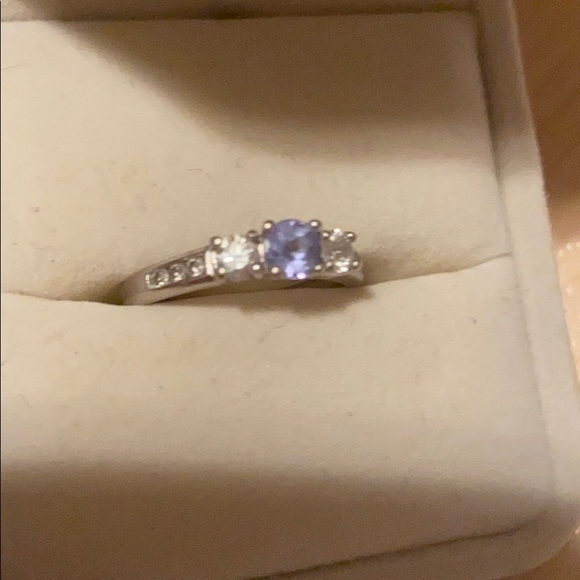 Corona Jewellery Jewelry - Tanzanite diamond white gold ladies ring